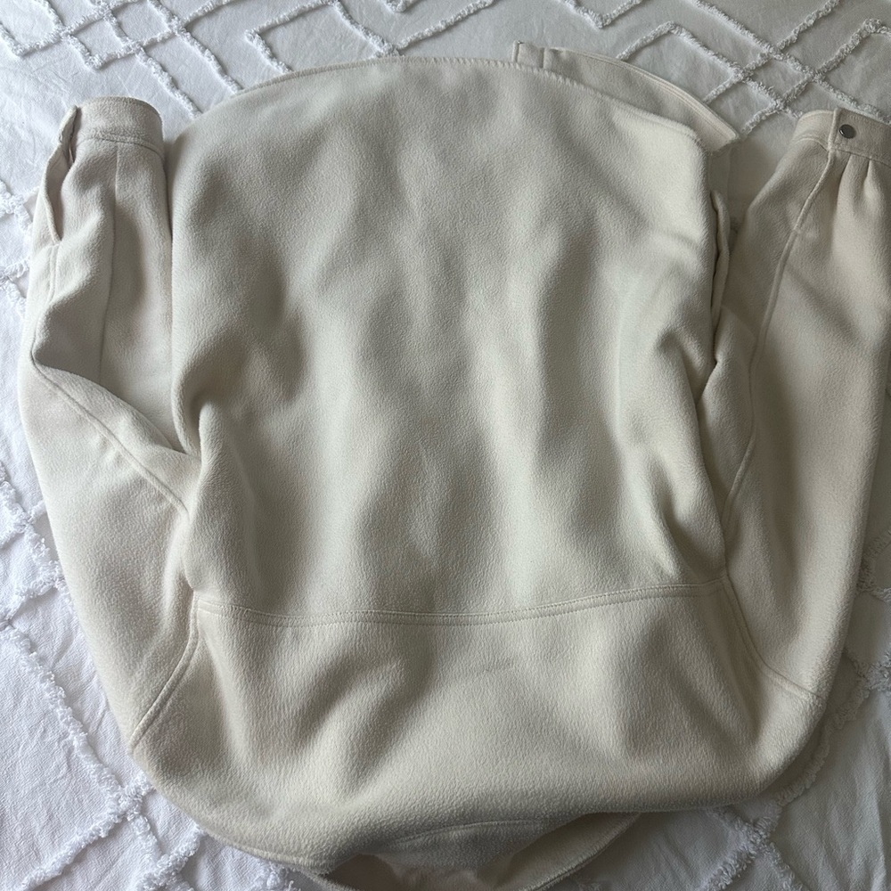 A & F shirt “shacket” Cream Jacket - Picture 4 of 4